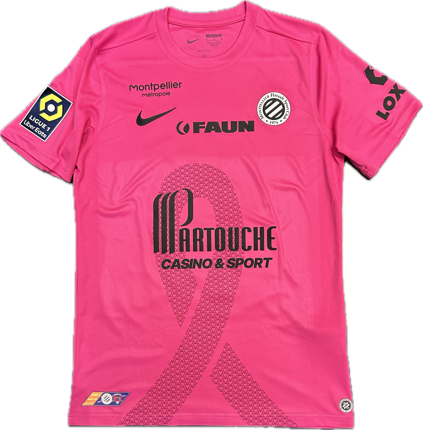 Maillot Montpellier Octobre rose 2023-2024 (porté par Khazri 10) M