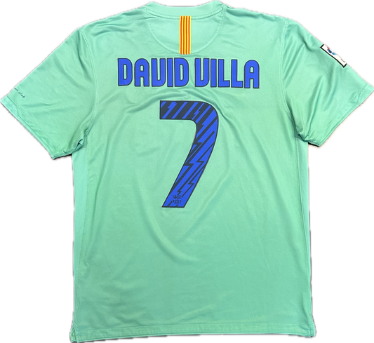 Maillot Barcelone Away 2010-2012 L (David villa 7)