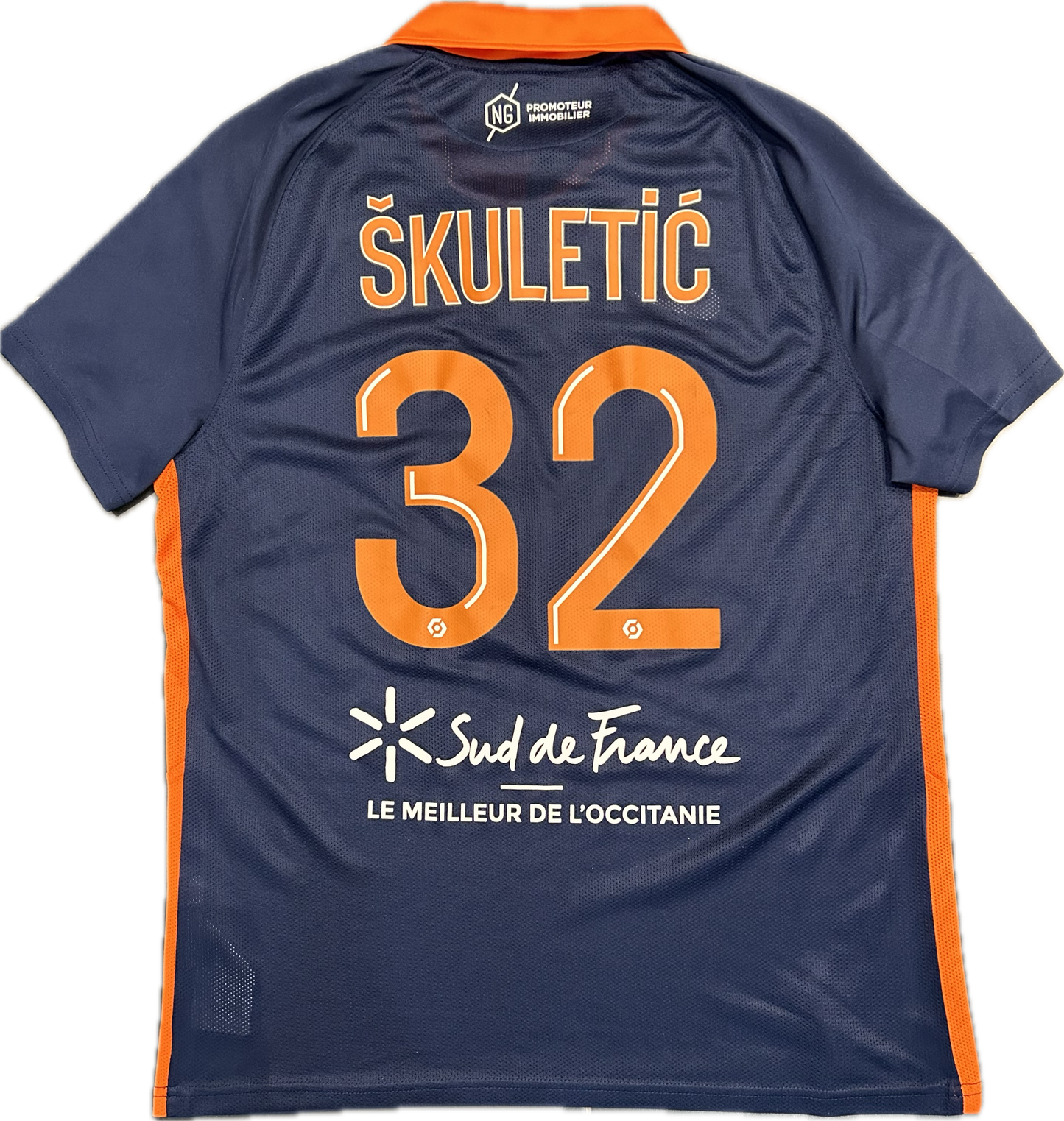 Maillot Montpellier Home 2020-2021 (porté par Škuletić 32) L