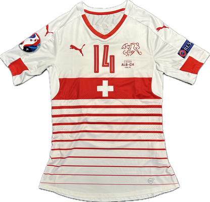 Maillot Suisse Away 2016-2018 (porté par Zakaria 14) M