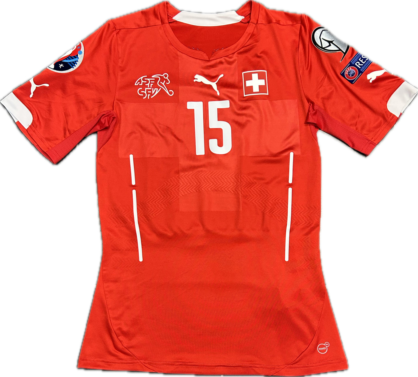 Maillot Suisse Home 2014-2016 (porté par Dzemaili 15) L