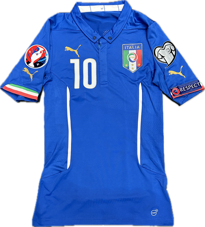 Maillot Italie Home 2014-2016 (porté par Verratti 10) L