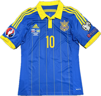 Maillot Ukraine Away 2014-2016 (porté par Konoplianka 10) M