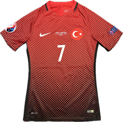 Maillot Turquie Home 2016-2018 (porté par Gökhan Gönül 7) M