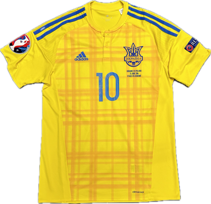 Maillot Ukraine Home 2016-2018 (porté par Konoplyanka 10) M