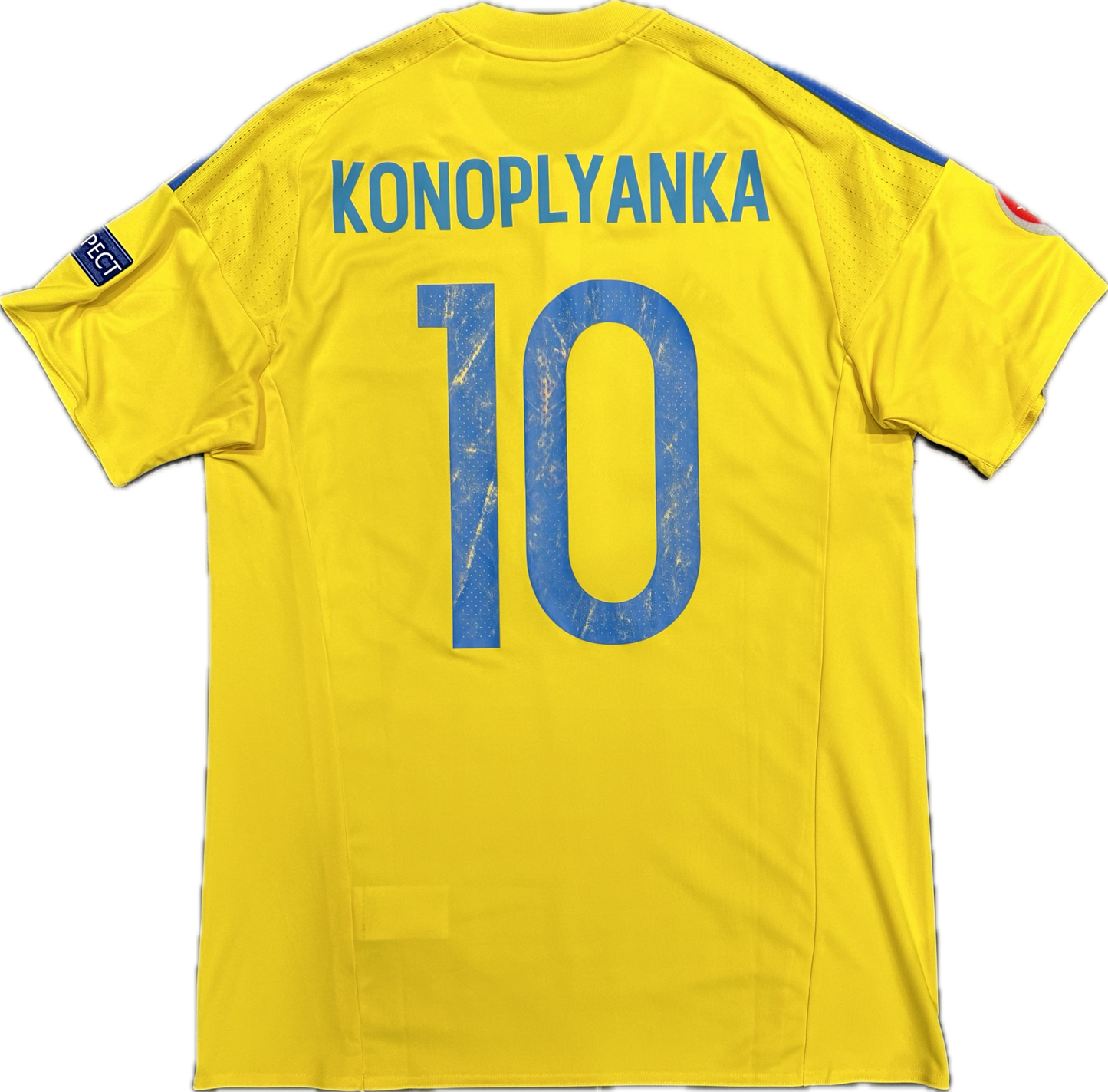 Maillot Ukraine Home 2016-2018 (porté par Konoplyanka 10) M