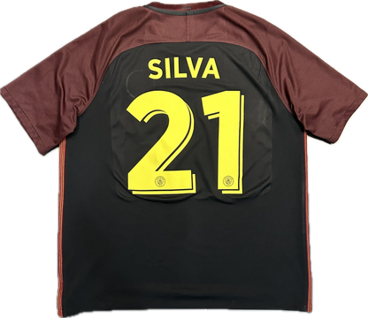 Maillot Manchester City Away 2016-2017 (Silva 21) XL