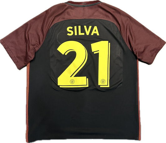 Maillot Manchester City Away 2016-2017 (Silva 21) XL