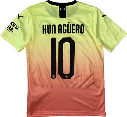 Maillot Manchester City Third 2019-2020 (Kun Agüero 10) S