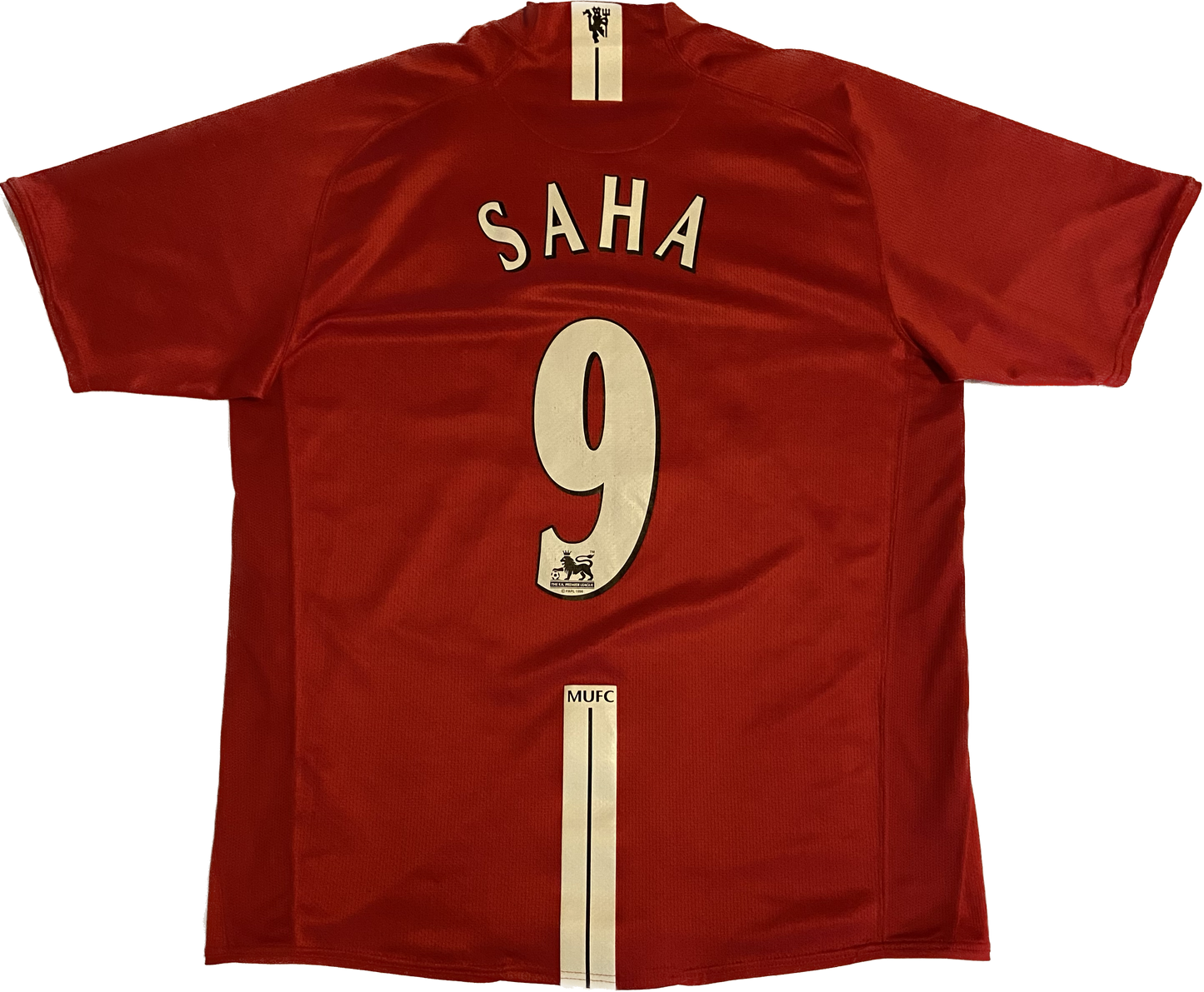 Maillot Manchester United Home 2007-2008 (Saha 9) L